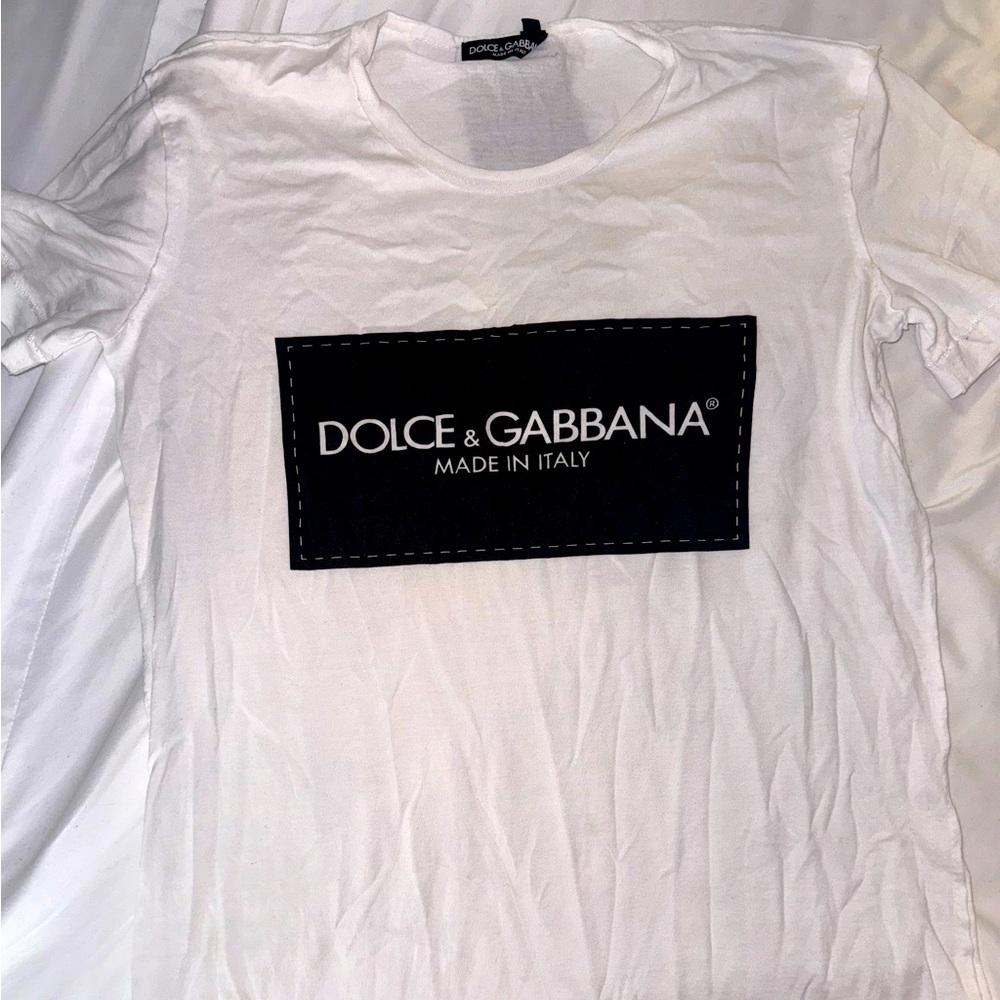 White Dolce and Gabbana t shirt